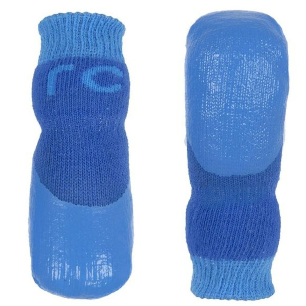 One Pair RC Pet Products Sport Pawks Dog Socks Size Large Blue